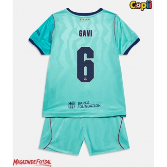 Barcelona Paez Gavi #6 Echipament de Fotbal Replică 2026-27 Copii Treilea (+ Șorturi)